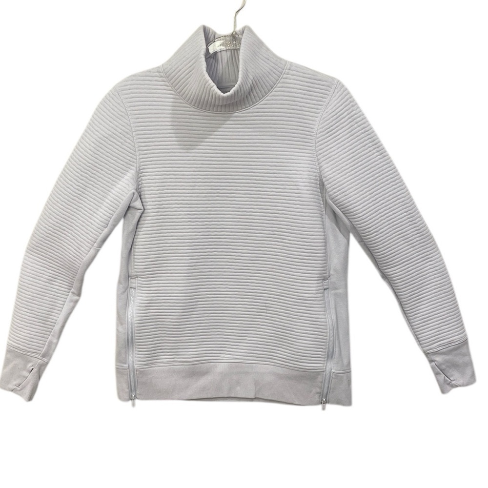 All in Motion Light Purple Ribbed Cowl neckTop long sleeve sweatshirt, size S